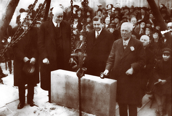 The Congregational Church foundation stone laying ceremony