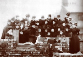 Fleetwood churches - the brick-laying ceremony for the Wesley Methodist Church