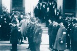 Fleetwood police officers outside the Town Hall in 1900